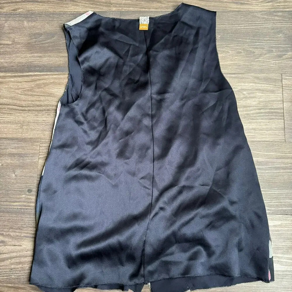 Rachel Roy Women's Blouse Top Size 2 Multicolor Floral 100% Silk Sleeveless - Picture 2 of 7